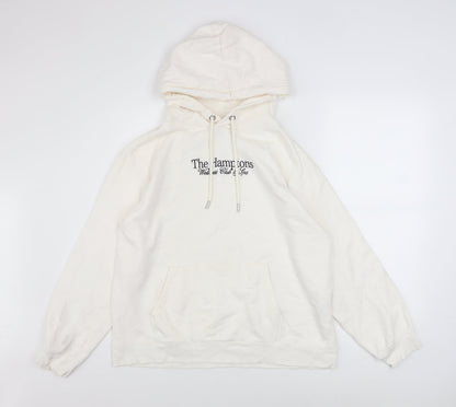 Womens UK Size 12 H&M Ivory Pullover Hoodie