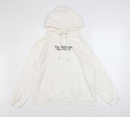 Womens UK Size 12 H&M Ivory Pullover Hoodie