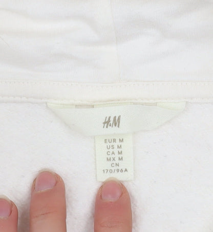 Womens UK Size 12 H&M Ivory Pullover Hoodie