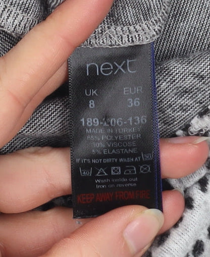 Womens UK Size 8 NEXT Grey Pullover Sweatshirt