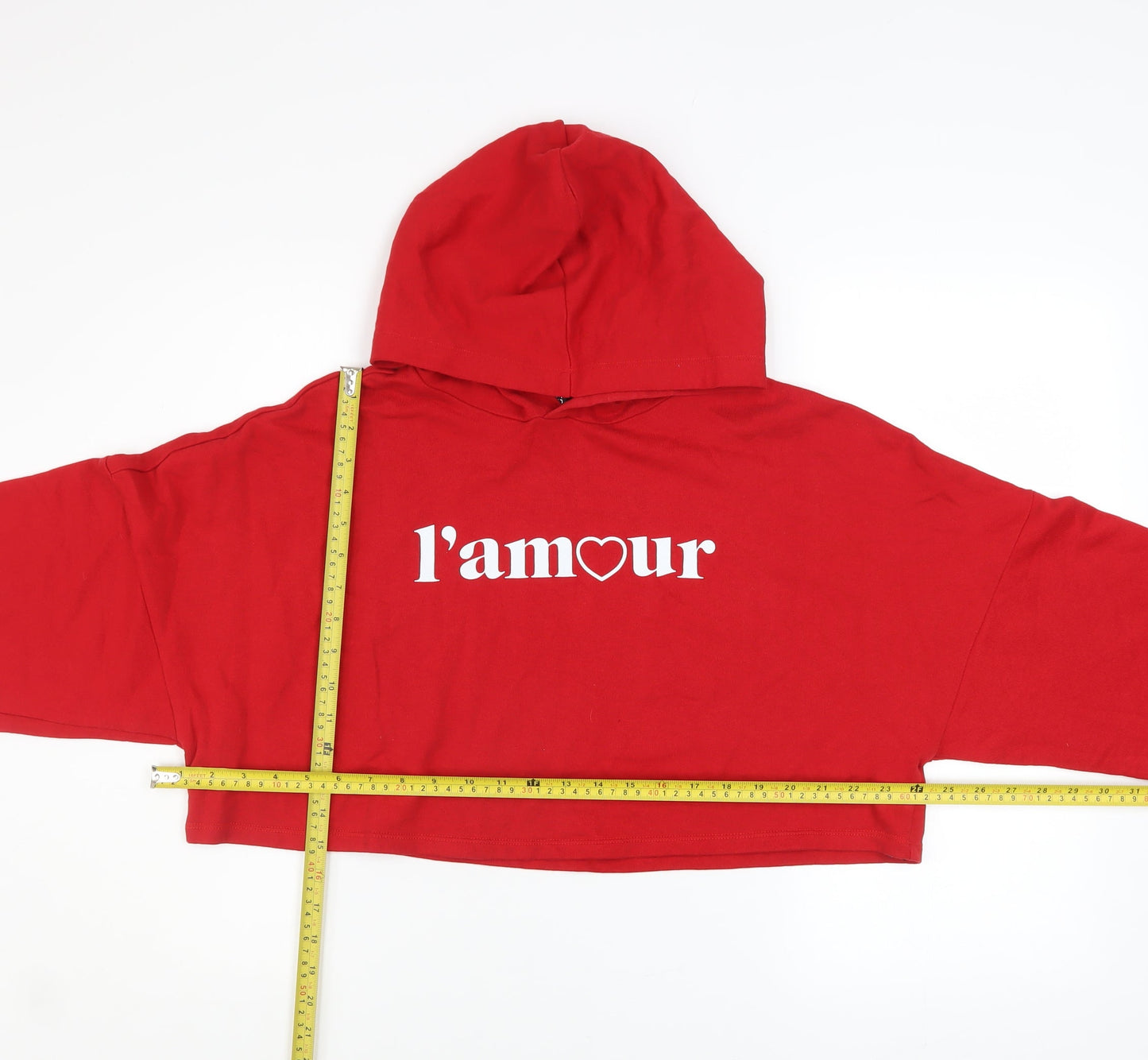 Womens UK Size M H&M Red Pullover Hoodie