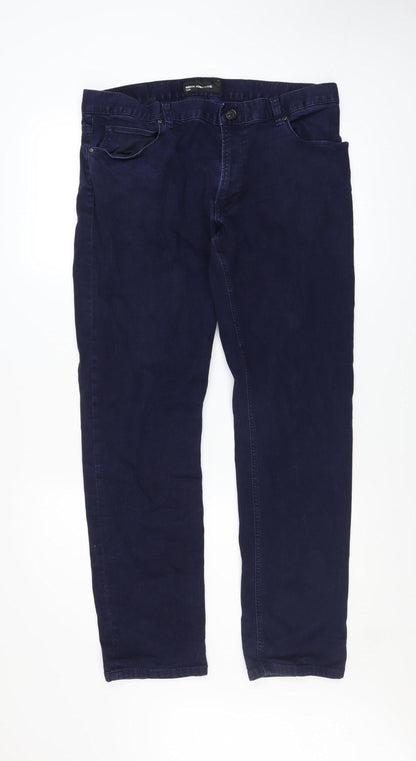 Mens UK Size L Remus Uomo Slim Fit Straight Blue Jeans
