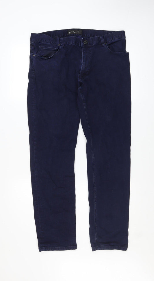 Mens UK Size L Remus Uomo Slim Fit Straight Blue Jeans