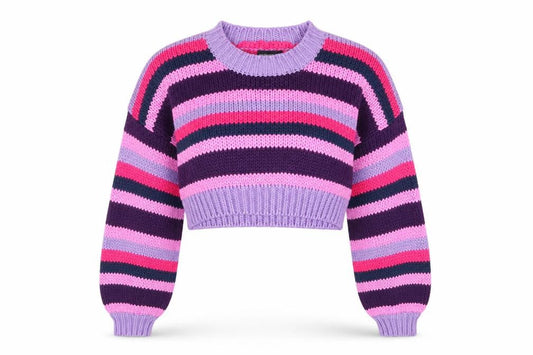 Womens UK Size S PRETTYLITTLETHING Multicoloured Pullover Jumper