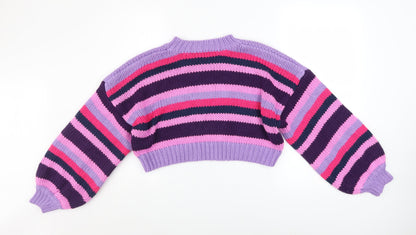 Womens UK Size S PRETTYLITTLETHING Multicoloured Pullover Jumper