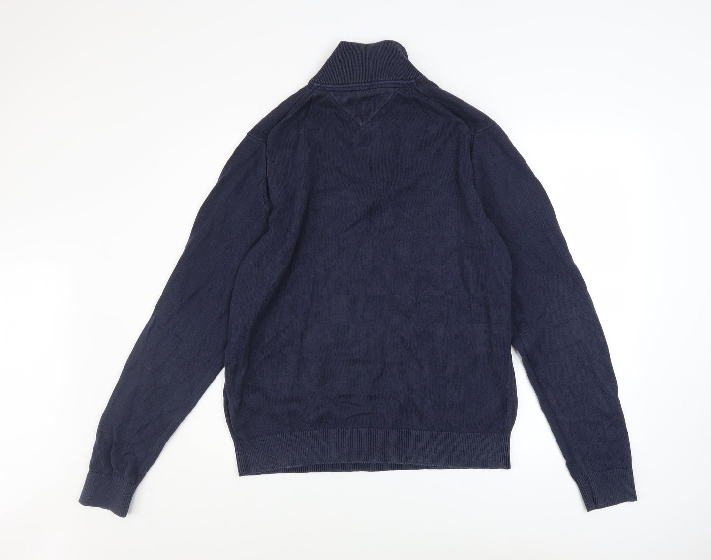 Mens UK Size XL Tommy Hilfiger Blue 1/2 Zip Jumper