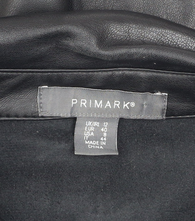 Womens UK Size 12 Primark Black Basic Jacket