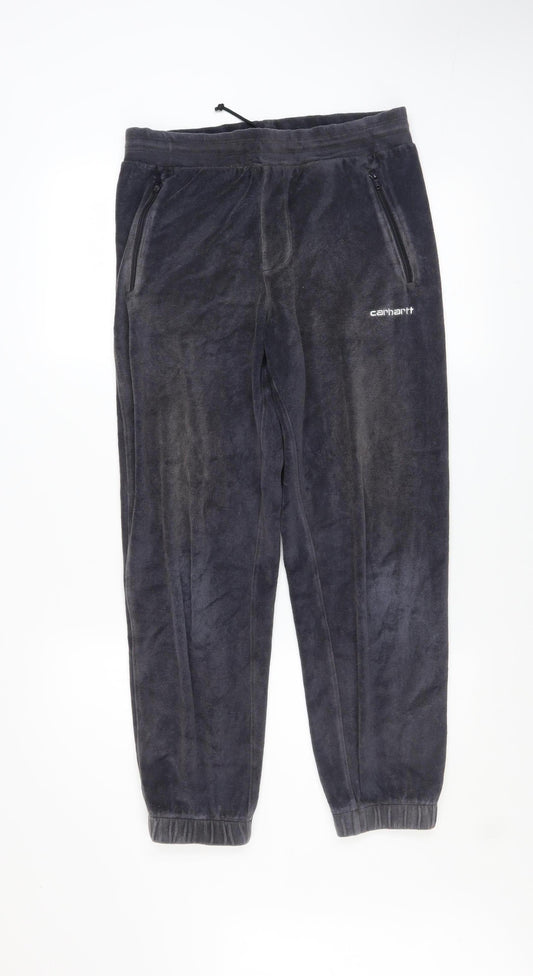 Mens UK Size XS Carhartt Regular Fit Jogger Grey Trousers