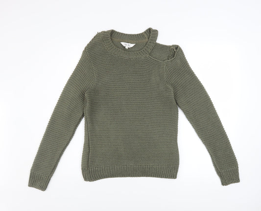 Womens UK Size 12 Nine by Savannah Miller Green Pullover Jumper