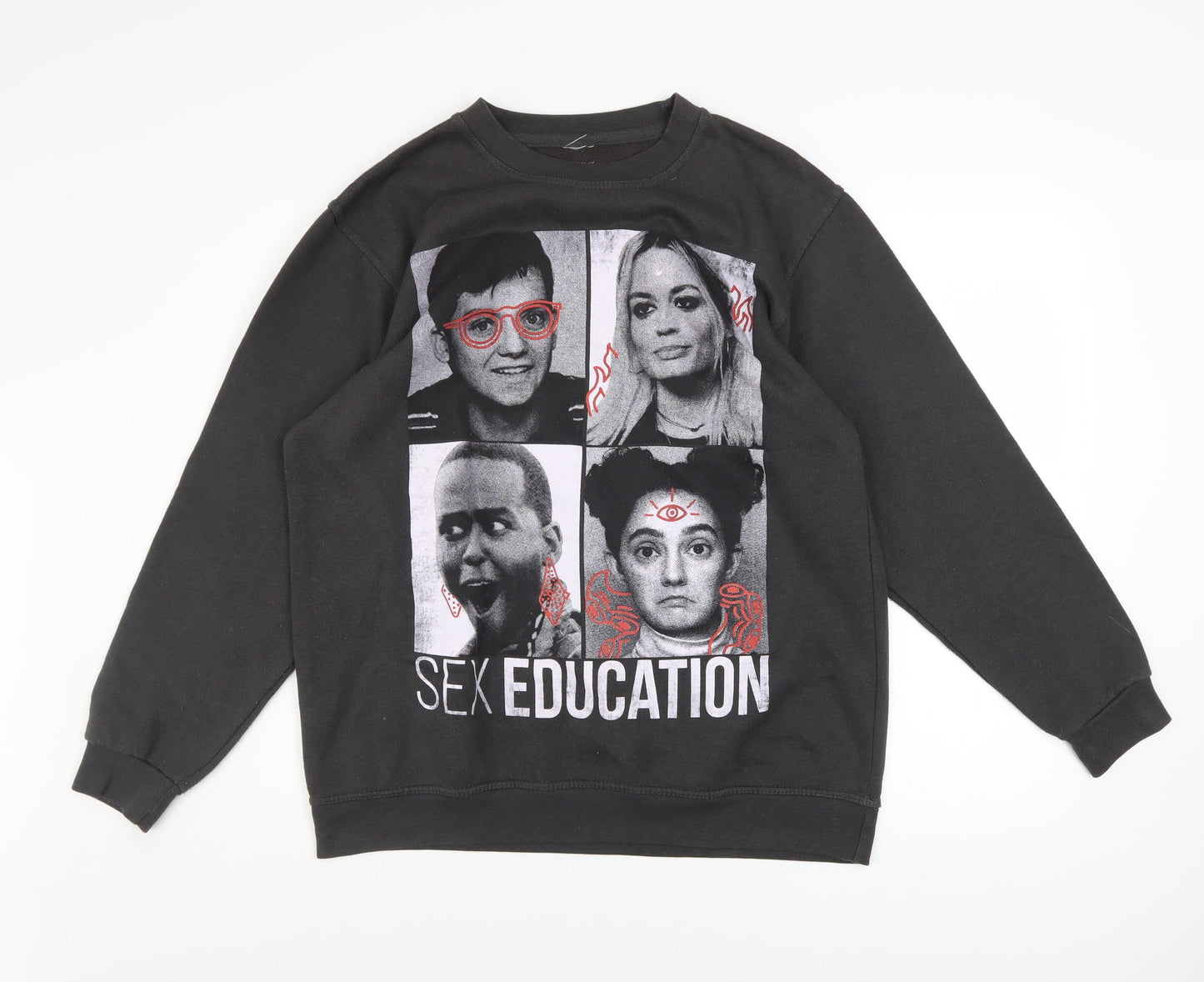 Mens UK Size M Netflix Black Pullover Sweatshirt