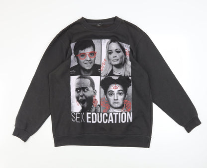 Mens UK Size M Netflix Black Pullover Sweatshirt