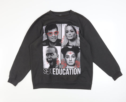 Mens UK Size M Netflix Black Pullover Sweatshirt