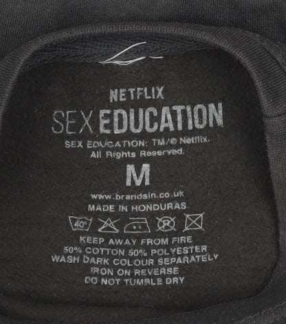 Mens UK Size M Netflix Black Pullover Sweatshirt
