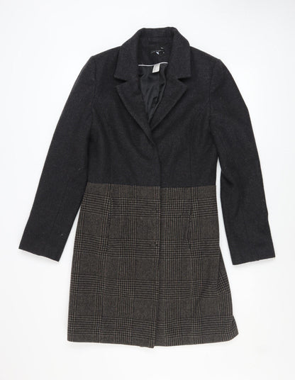 Womens UK Size 8 Laura Clement Grey Overcoat