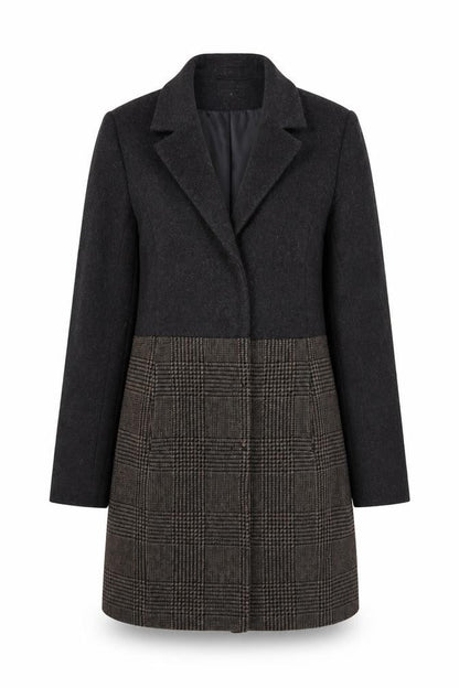 Womens UK Size 8 Laura Clement Grey Overcoat