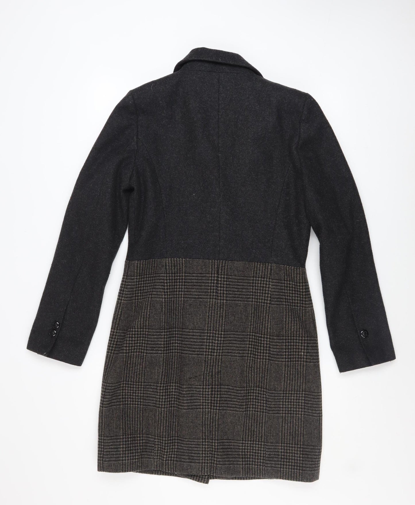 Womens UK Size 8 Laura Clement Grey Overcoat