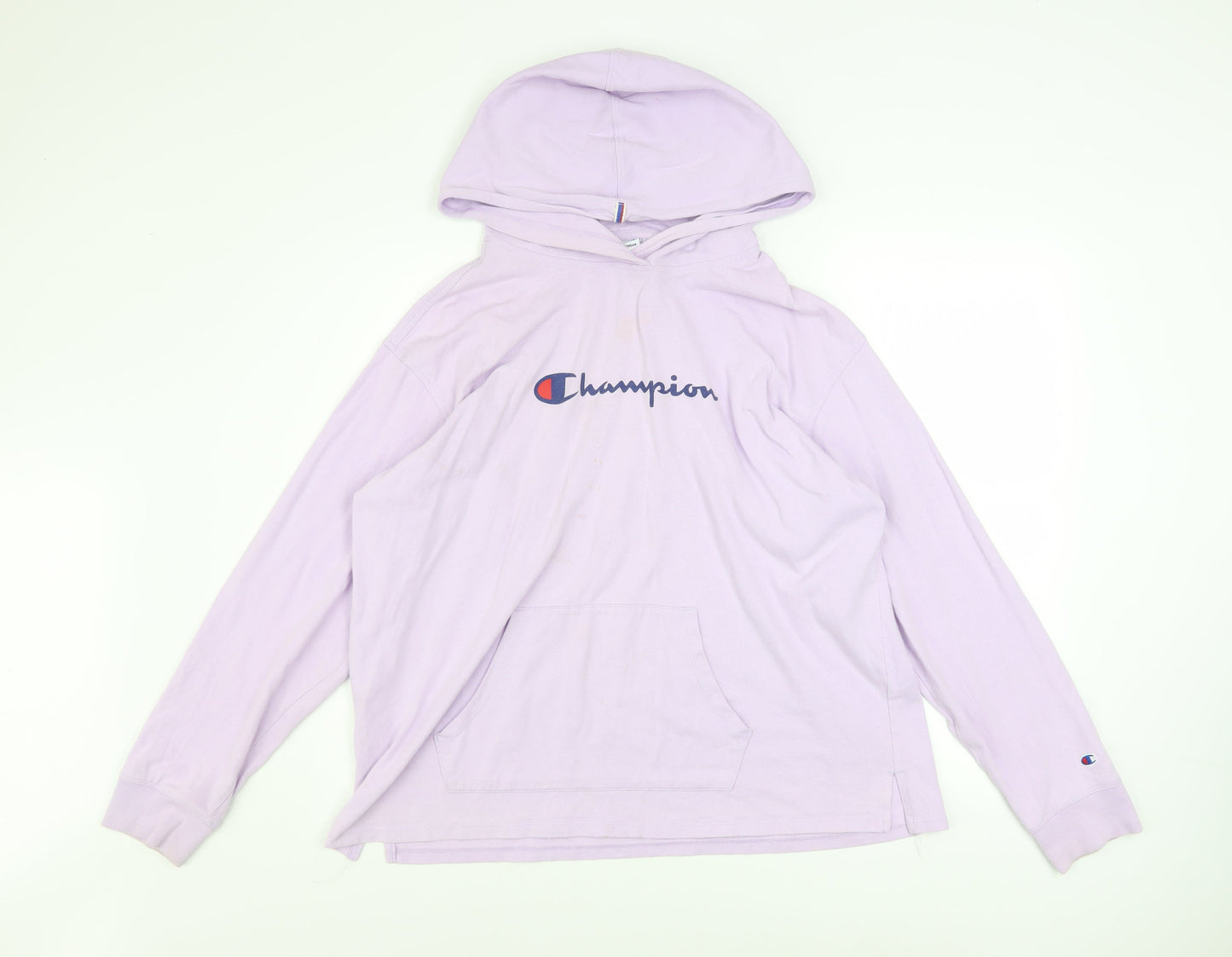 Womens UK Size XL Champion Purple Pullover Hoodie
