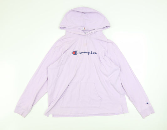 Womens UK Size XL Champion Purple Pullover Hoodie
