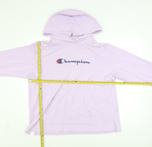 Womens UK Size XL Champion Purple Pullover Hoodie