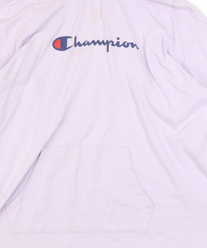 Womens UK Size XL Champion Purple Pullover Hoodie