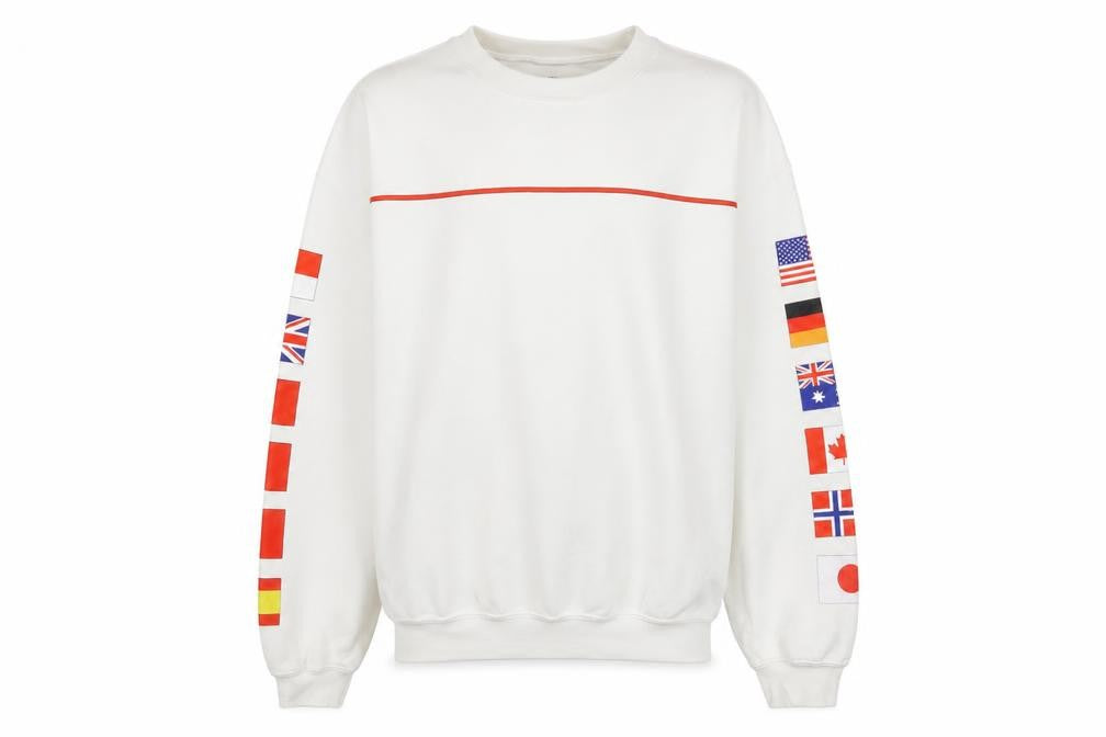 Mens UK Size M Urban Outfitters White Pullover Sweatshirt
