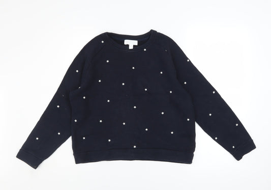 Womens UK Size 12 The White Company Blue Pullover Sweatshirt