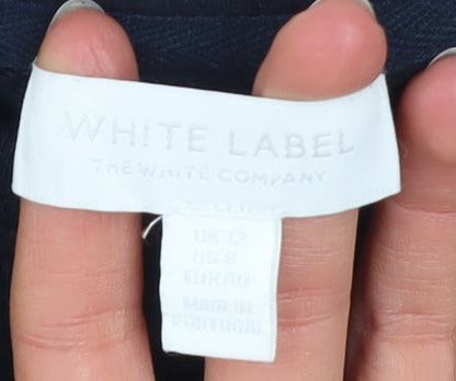 Womens UK Size 12 The White Company Blue Pullover Sweatshirt