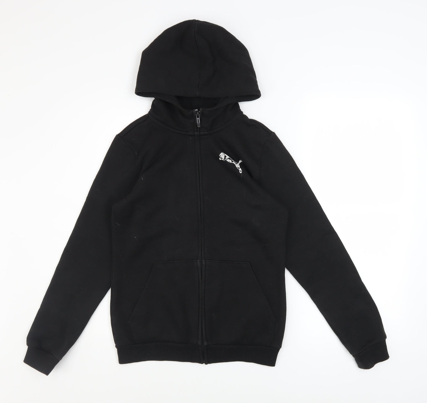 Boys UK Size 13-14 Years PUMA Black Full Zip Hoodie