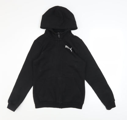 Boys UK Size 13-14 Years PUMA Black Full Zip Hoodie