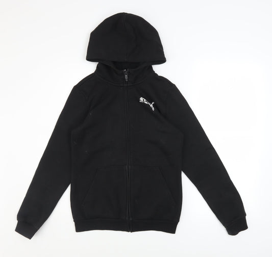 Boys UK Size 13-14 Years PUMA Black Full Zip Hoodie