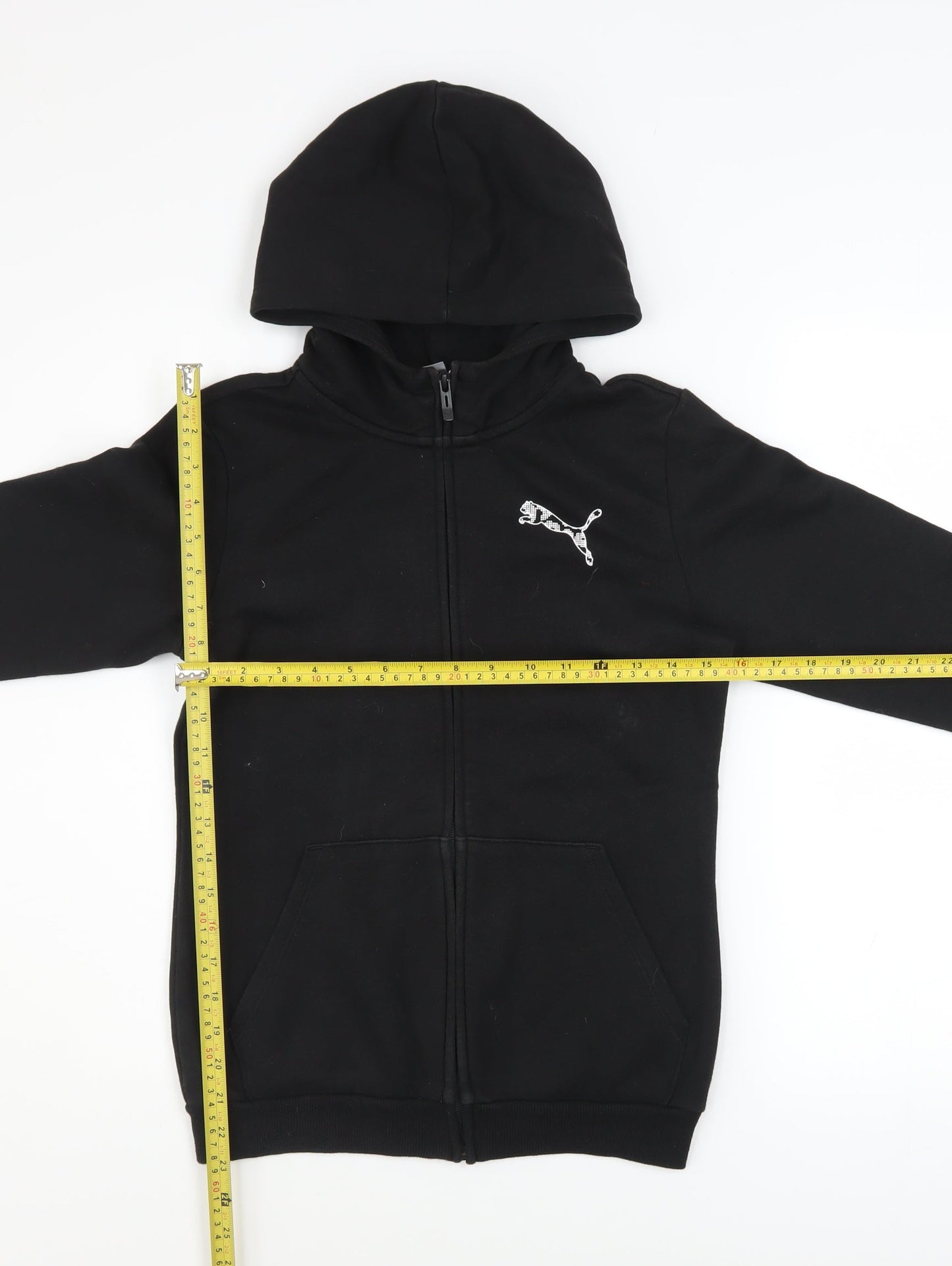 Boys UK Size 13-14 Years PUMA Black Full Zip Hoodie