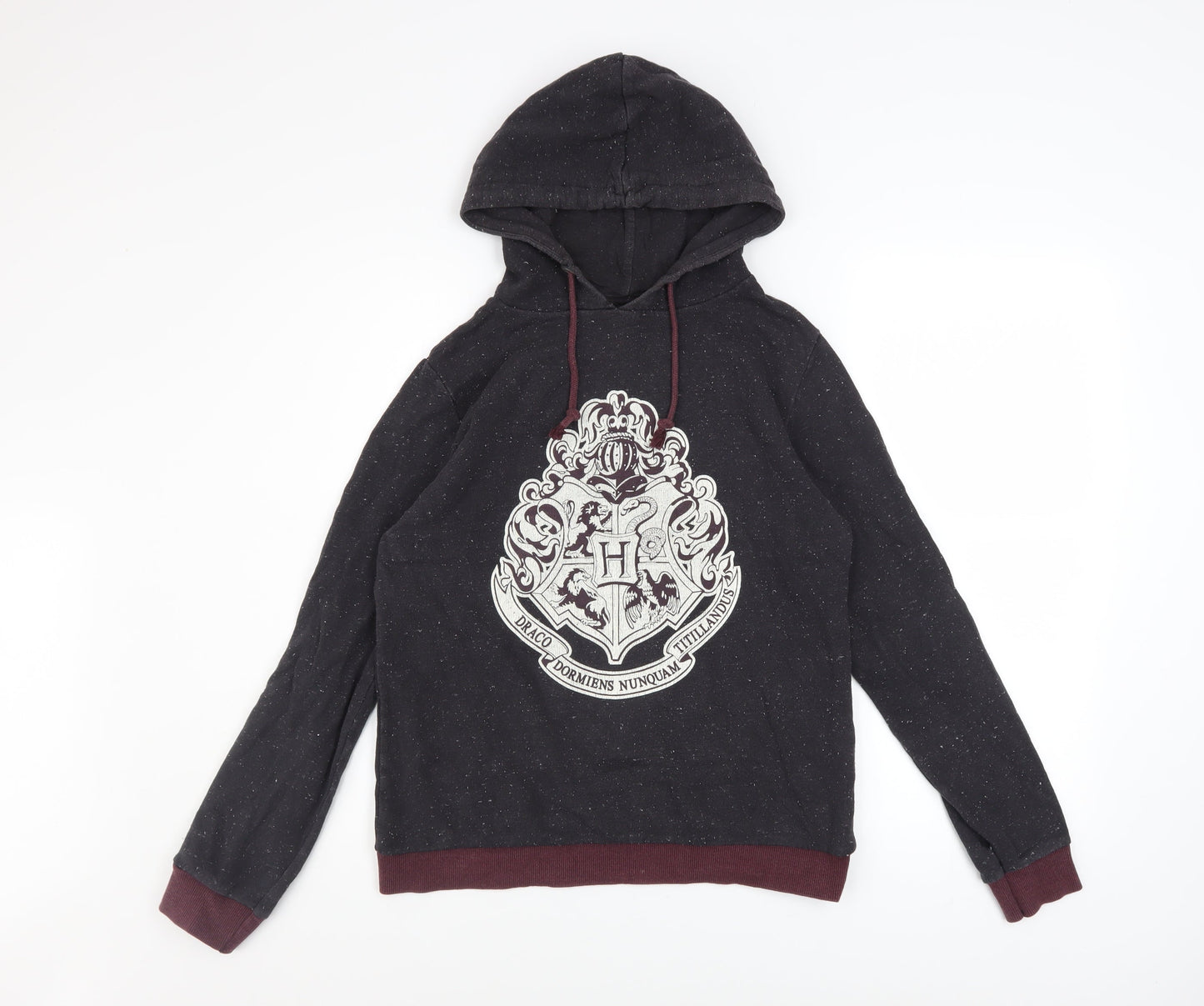 Womens UK Size 10 Harry Potter Black Pullover Hoodie
