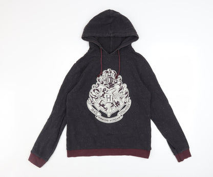 Womens UK Size 10 Harry Potter Black Pullover Hoodie