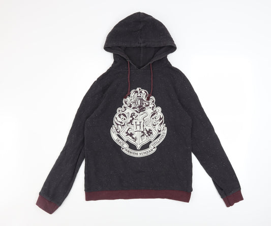 Womens UK Size 10 Harry Potter Black Pullover Hoodie