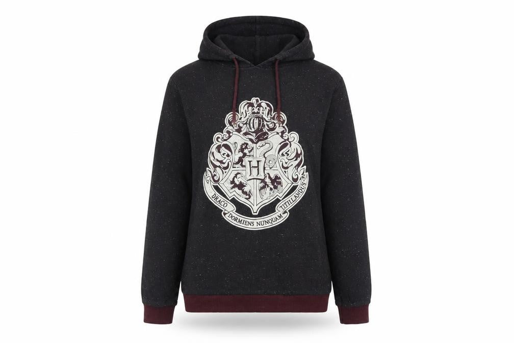 Womens UK Size 10 Harry Potter Black Pullover Hoodie