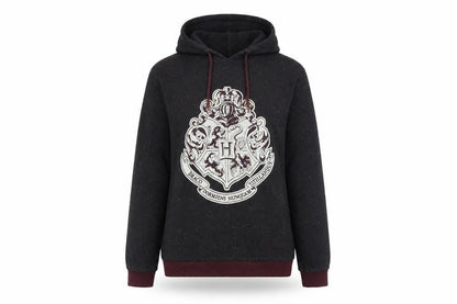 Womens UK Size 10 Harry Potter Black Pullover Hoodie