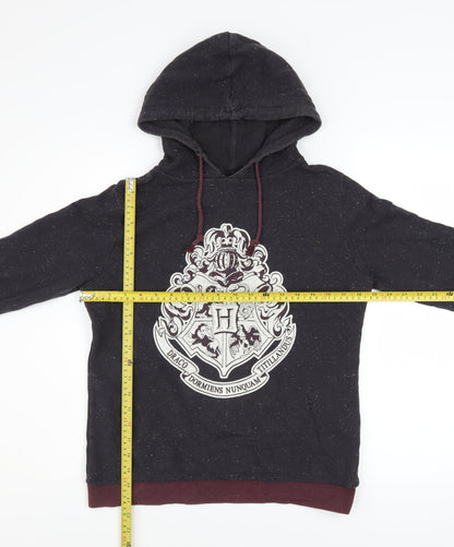 Womens UK Size 10 Harry Potter Black Pullover Hoodie