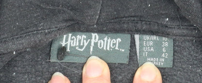 Womens UK Size 10 Harry Potter Black Pullover Hoodie