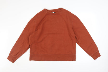 Mens UK Size S Topman Brown Pullover Sweatshirt