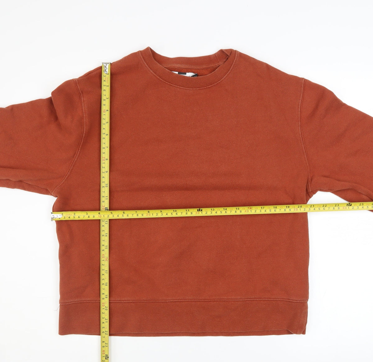 Mens UK Size S Topman Brown Pullover Sweatshirt