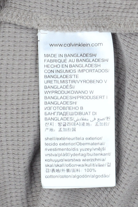 Mens UK Size M Calvin Klein Jeans Beige Pullover Sweatshirt