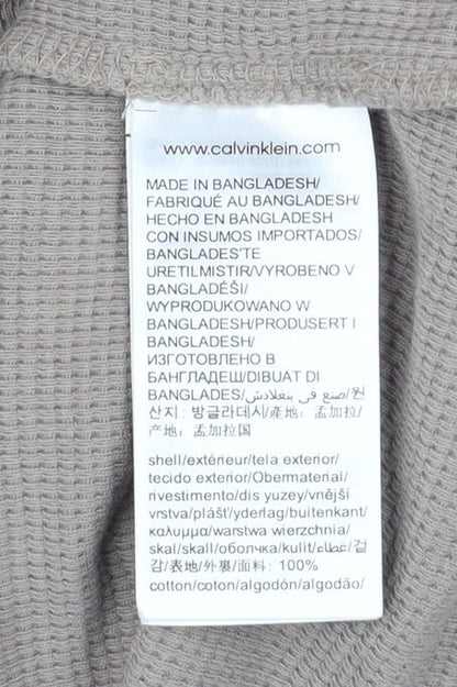 Mens UK Size M Calvin Klein Jeans Beige Pullover Sweatshirt