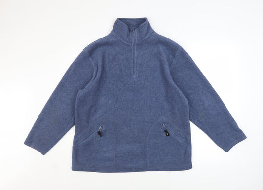 Womens UK Size 10-12 Bonmarché Blue Pullover Sweatshirt