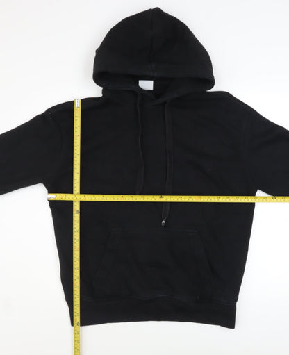 Mens UK Size M Bershka Black Pullover Hoodie