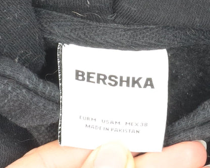 Mens UK Size M Bershka Black Pullover Hoodie