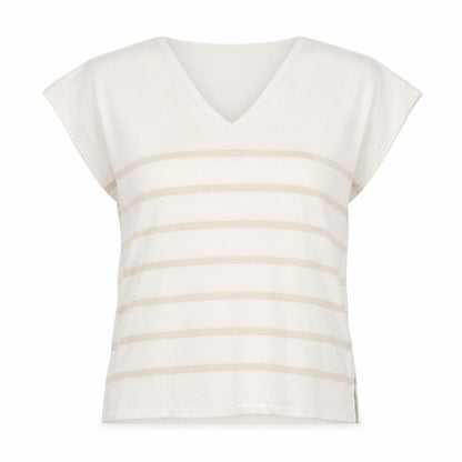 Womens UK Size 12 Dunnes Stores Beige Basic T-Shirt