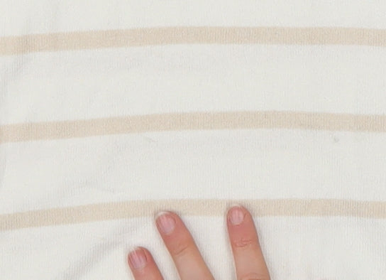 Womens UK Size 12 Dunnes Stores Beige Basic T-Shirt