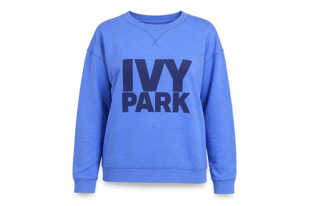 Womens UK Size L IVY PARK Blue Pullover Sweatshirt