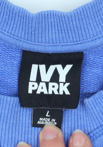 Womens UK Size L IVY PARK Blue Pullover Sweatshirt