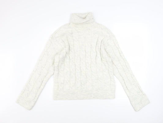 Womens UK Size S Marks and Spencer Ivory Pullover Jumper